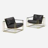 Milo Baughman. Lounge chairs m