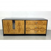 Milo Baughman style Burl Wood
