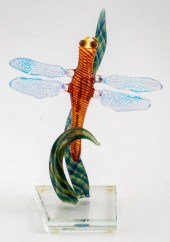 MILON TOWNSEND GLASS DRAGONFLY