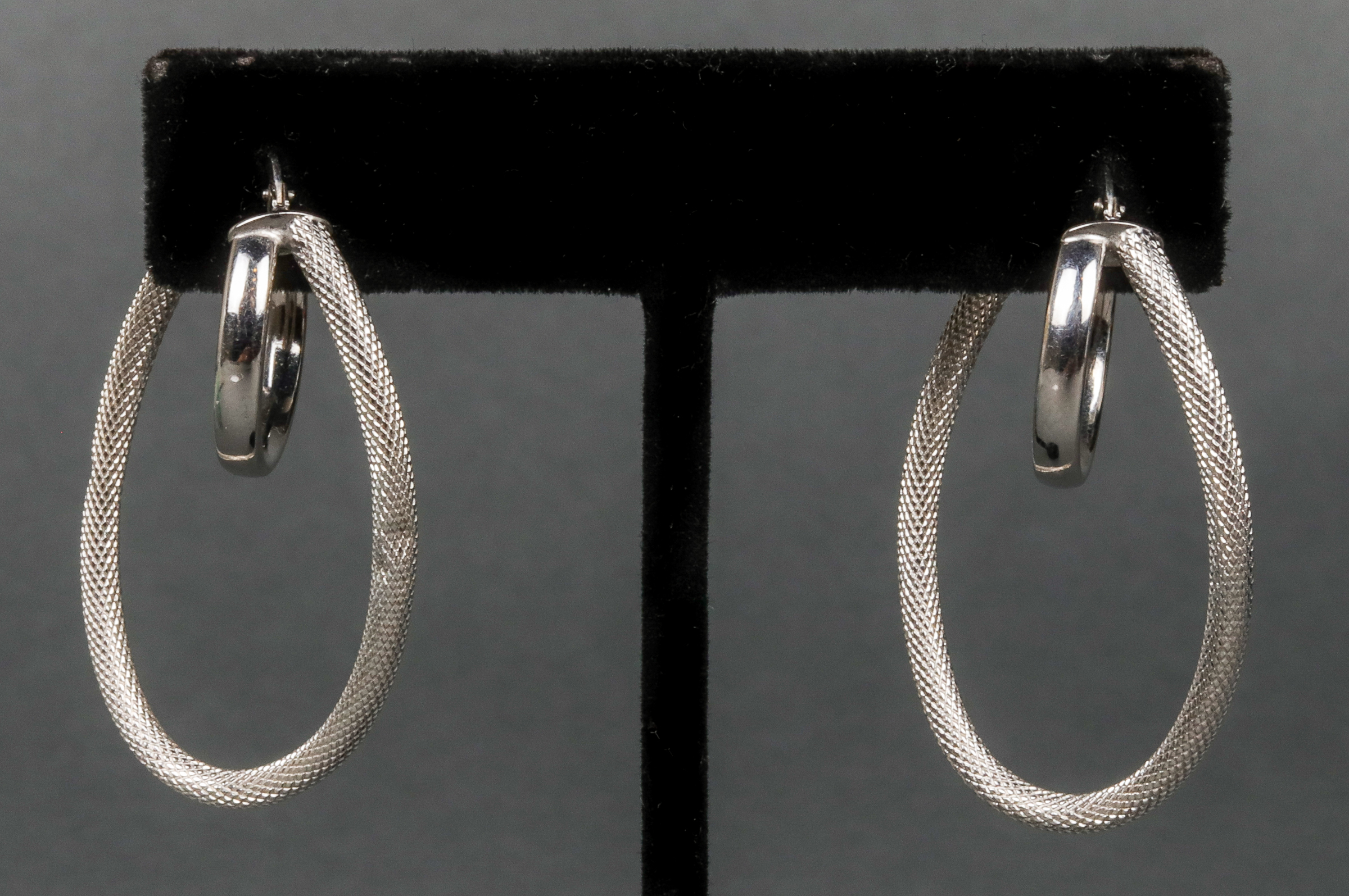 MILOR ITALIAN 14K WHITE GOLD DOUBLE