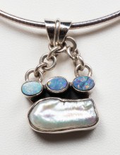 MILOR ITALIAN SILVER OPAL & PE