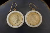 MILOR SIGNED WHITE AGATE AND G