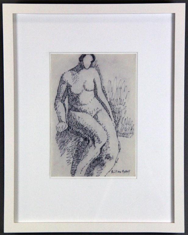 Milton Avery Ink Drawing on