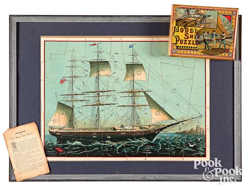 MILTON BRADLEY MODEL SHIP PUZZLE,