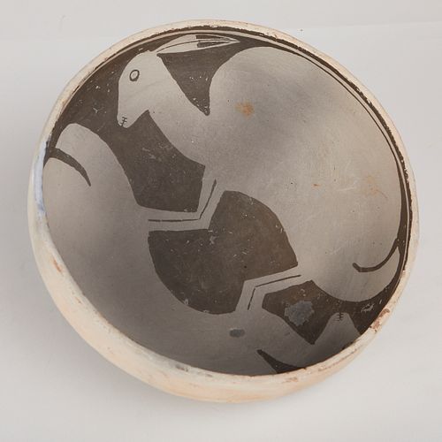 MIMBRES TWO RABBITS POTTERY
