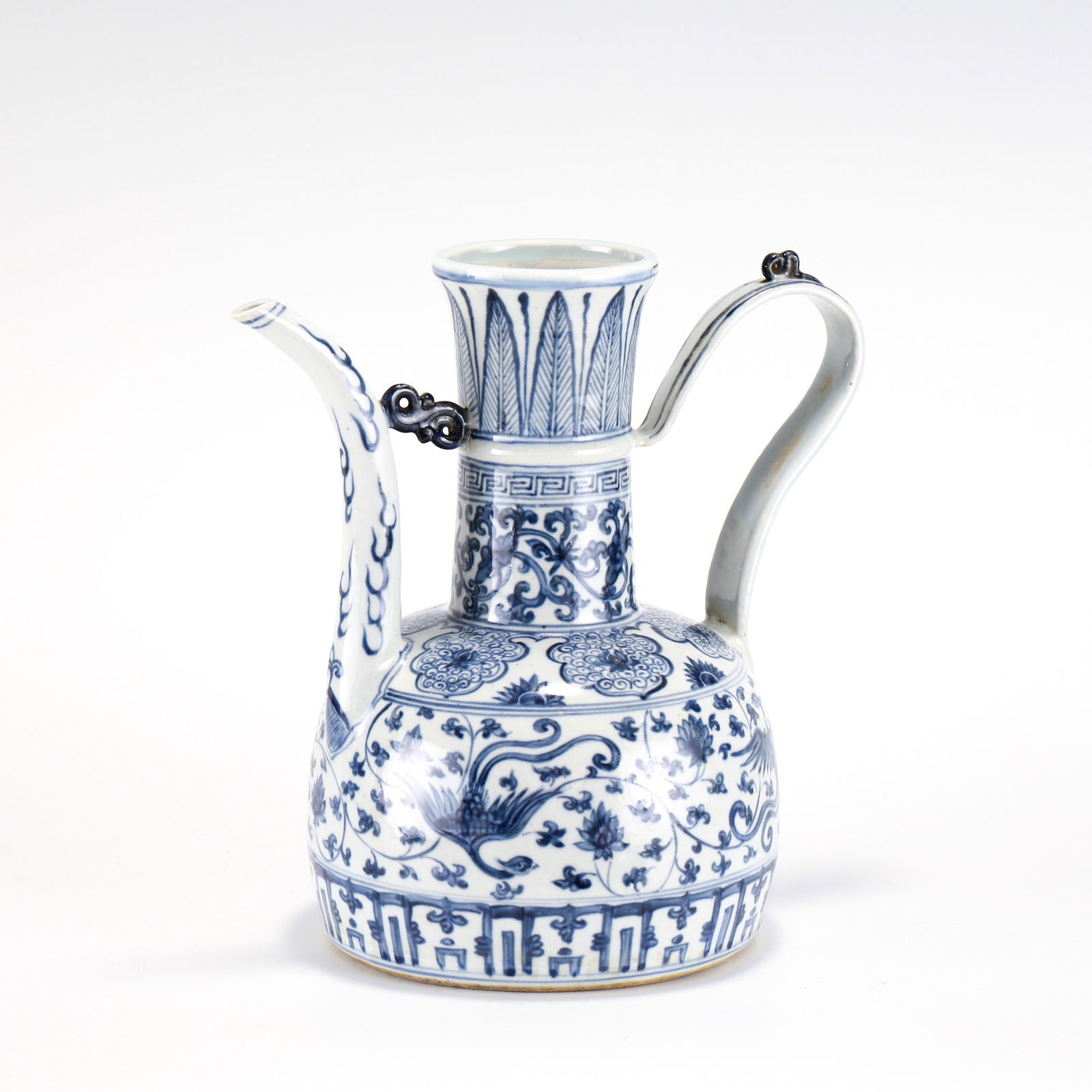 MING BLUE & WHITE PORCELAIN WINE