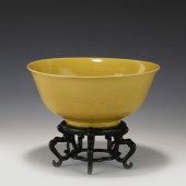 MING CHENGHUA YELLOW GLAZED BO