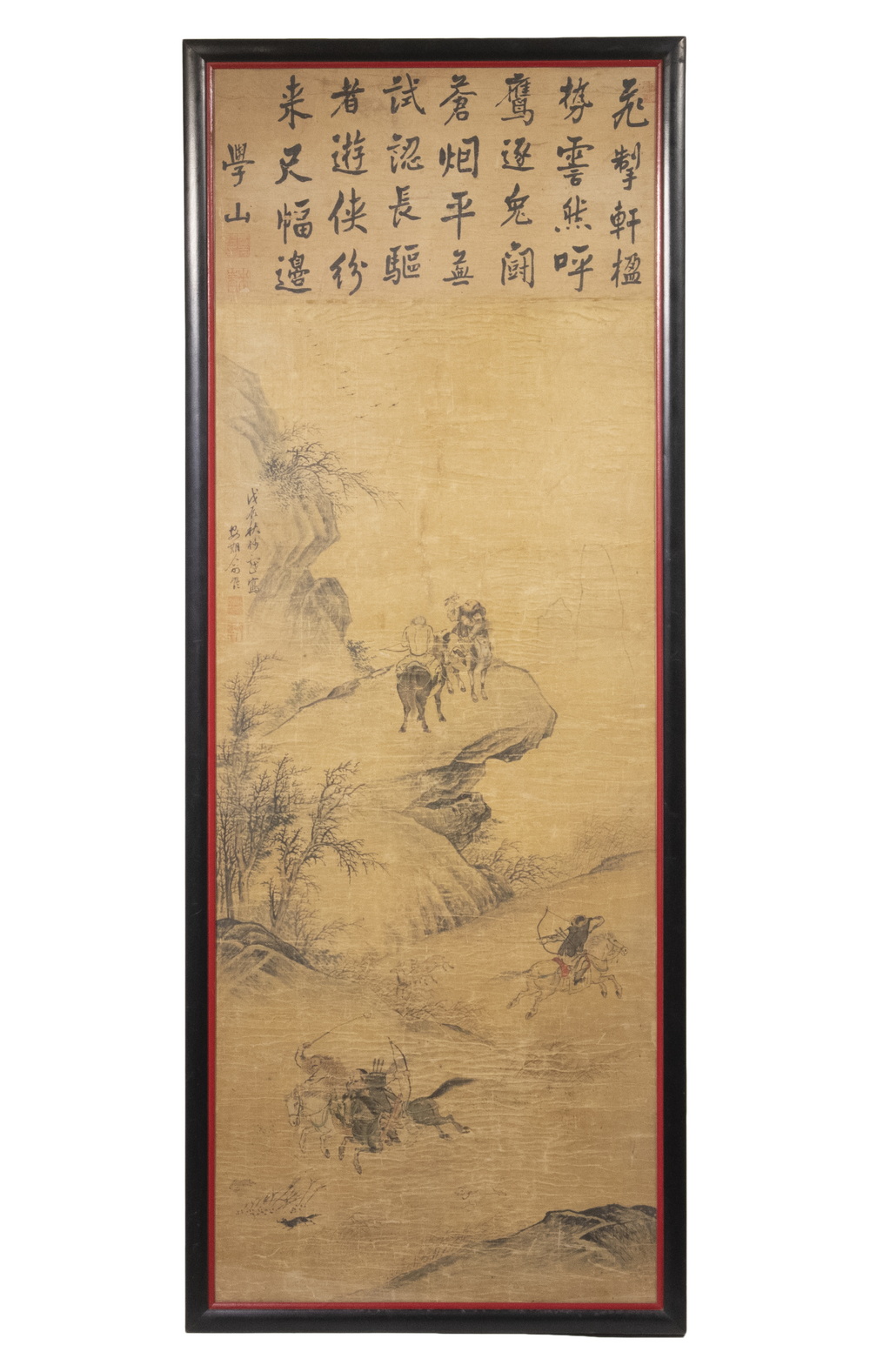 MING DYNASTY CHINESE FRAMED PAINTED