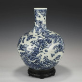 MING REVERSED BLUE DRAGON CELE