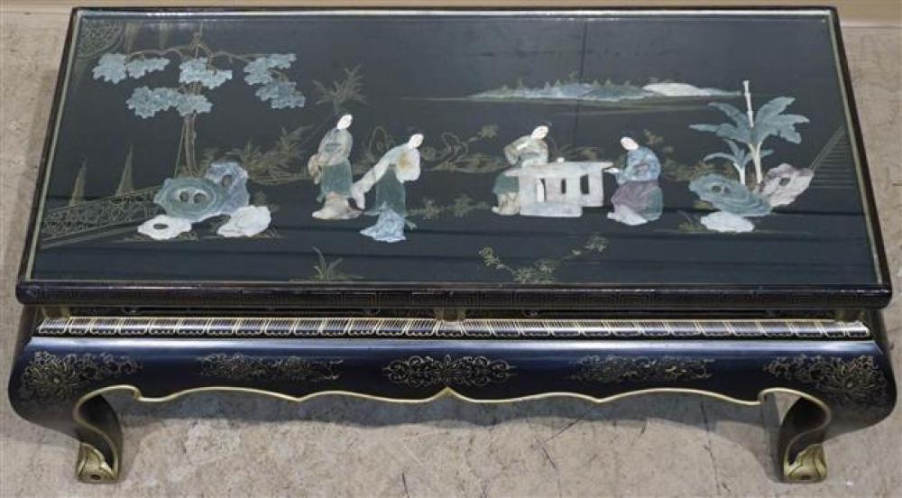 MING STYLE HARDSTONE INSET PARCEL