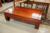 MING-STYLE RED TEAKWOOD COCKTA
