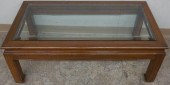 MING STYLE TEAK GLASS INSET CO