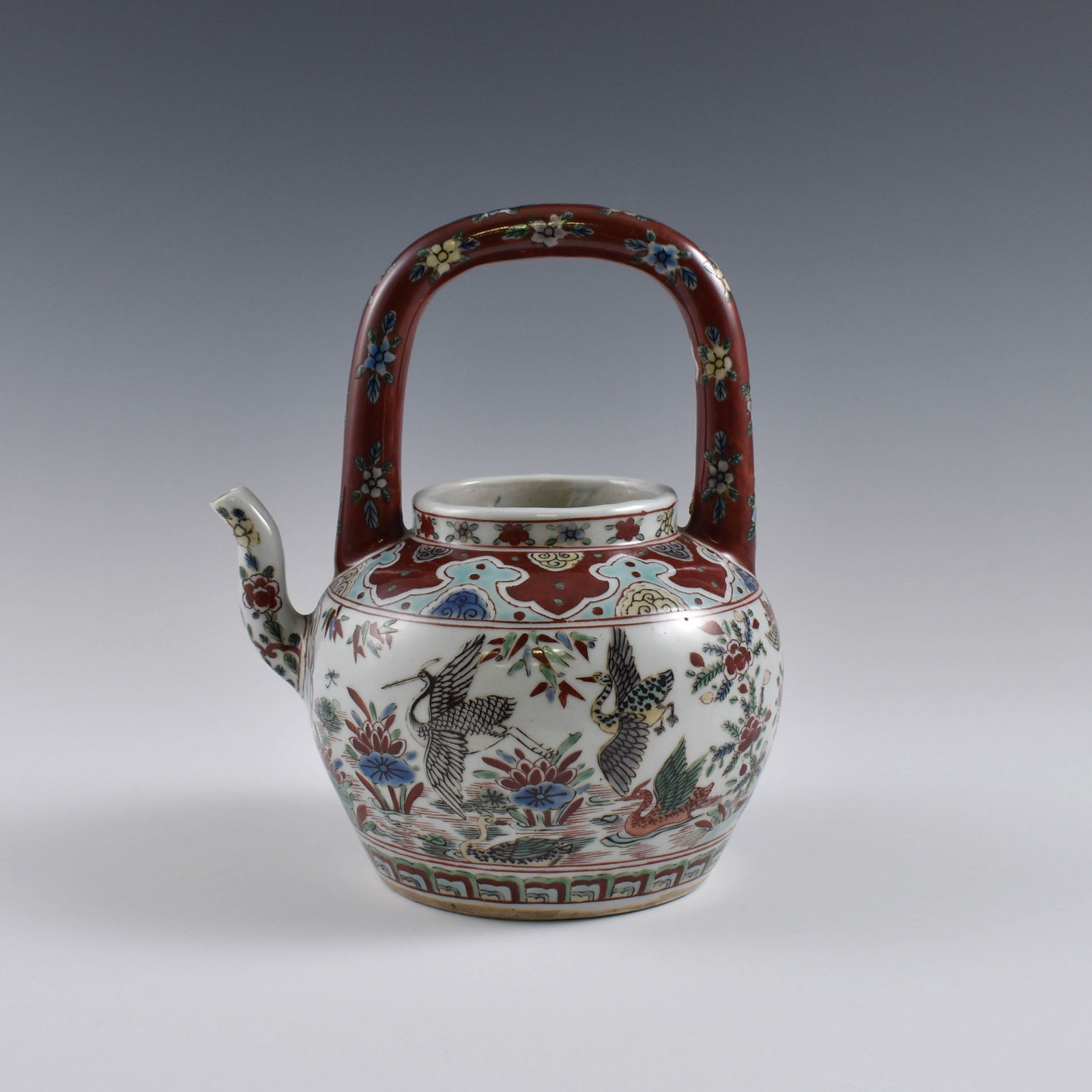 MING WANLI WUCAI CRANES PORCELAIN