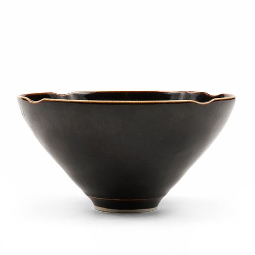 MINGEI BLACK POTTERY TEA BOWL -