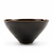 MINGEI BLACK POTTERY TEA BOWL