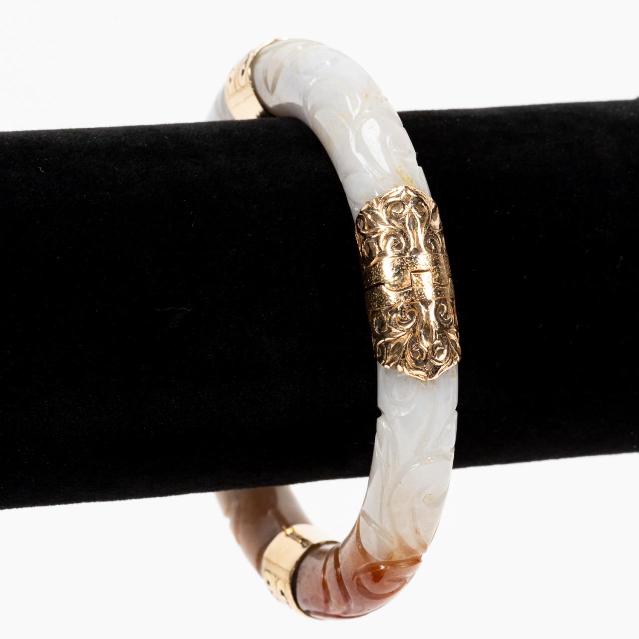 MING'S HAWAII JADE & 14K YELLOW