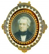 MINIATURE: 19TH C. GENTLEMAN W
