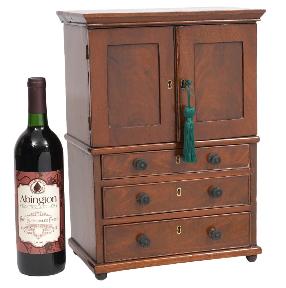 MINIATURE 19TH C. GEORGIAN MAHOGANY