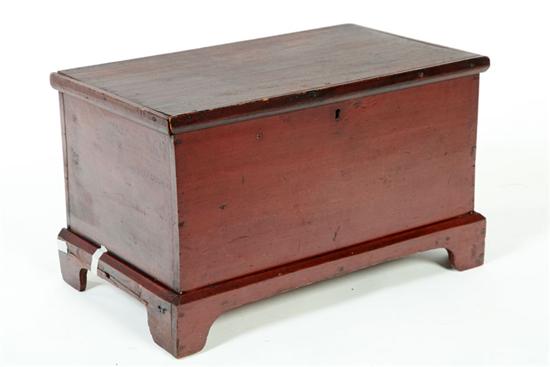MINIATURE BLANKET CHEST. 