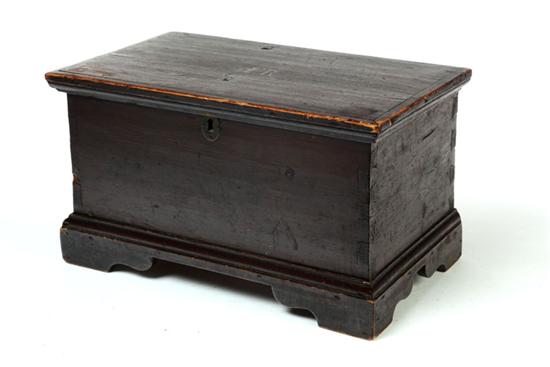MINIATURE BLANKET CHEST.  American