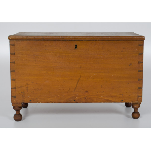 Miniature Blanket Chest American. A