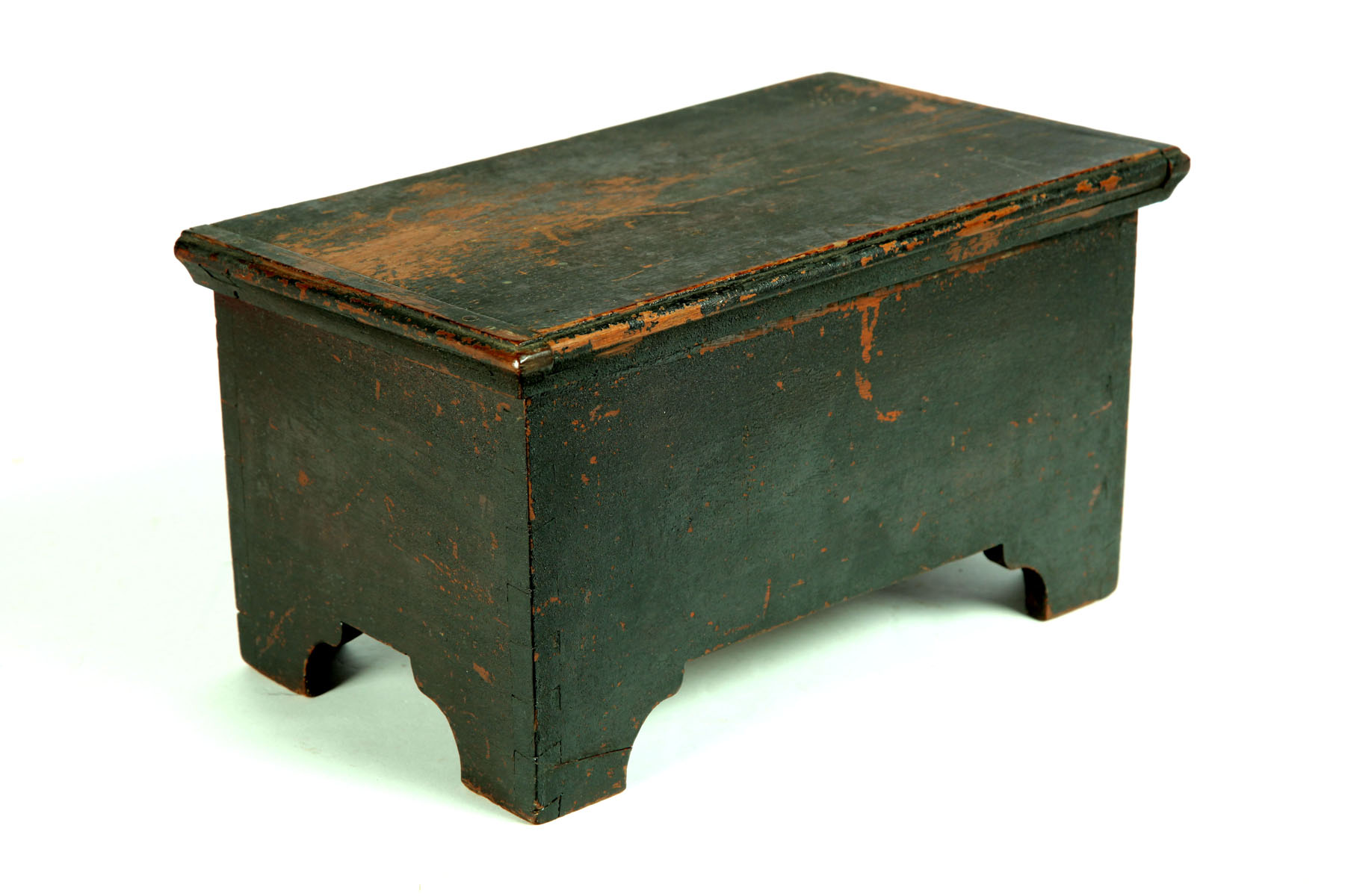 MINIATURE BLANKET CHEST.  American