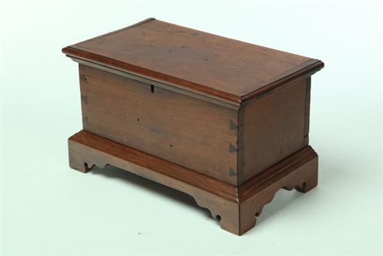 MINIATURE BLANKET CHEST.  American
