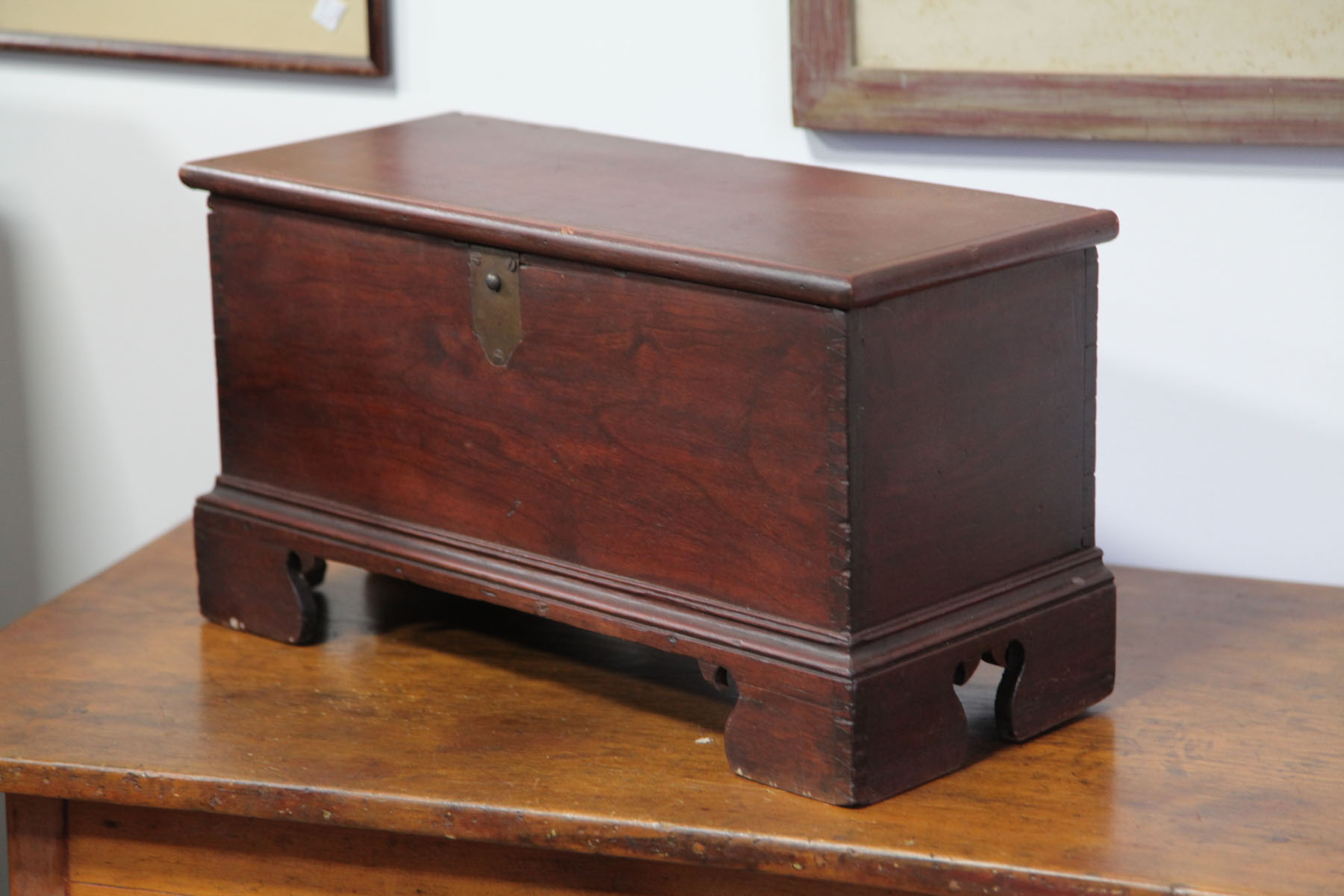 MINIATURE BLANKET CHEST.  American