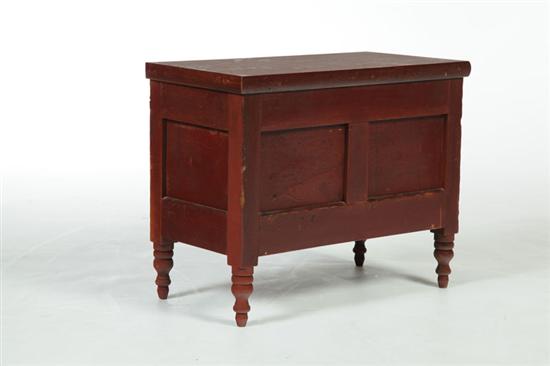 MINIATURE BLANKET CHEST. 