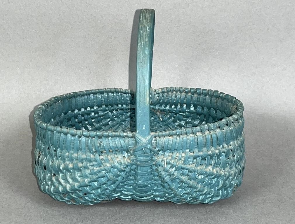 MINIATURE BLUE PAINTED ORSCHBOK
