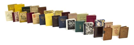 * (MINIATURE BOOKS) A group of 33