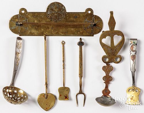 MINIATURE BRASS AND IRON TOOL