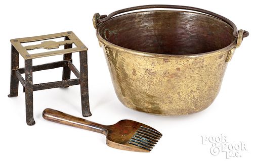 MINIATURE BRASS AND WROUGHT IRON