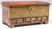 MINIATURE BRASS-MOUNTED TEAK K