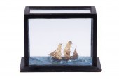 MINIATURE CASED SHIP MODEL Bar