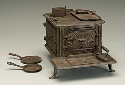Miniature cast iron stove,