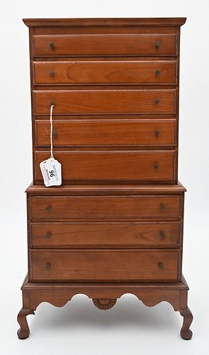 MINIATURE CHERRY CHEST ON CHEST,