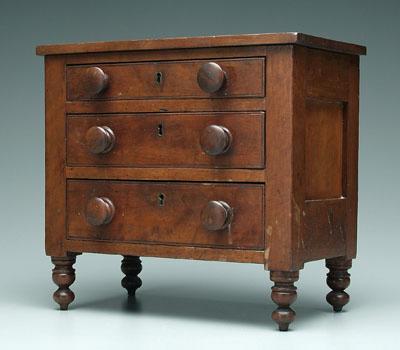 Miniature cherry chest, paneled