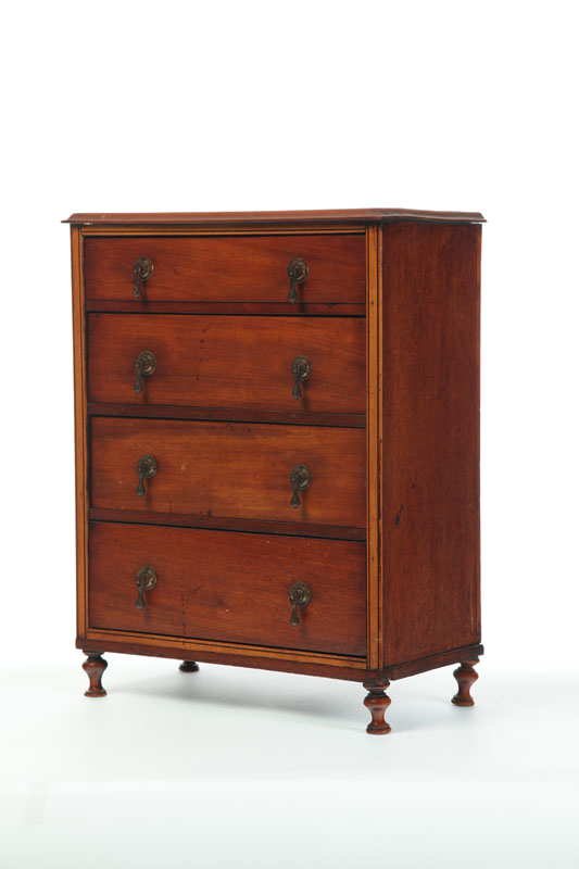 MINIATURE CHEST OF DRAWERS. 