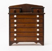 MINIATURE CHEST-OF-DRAWERS, ON