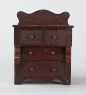 MINIATURE CHEST WITH A SHAPED