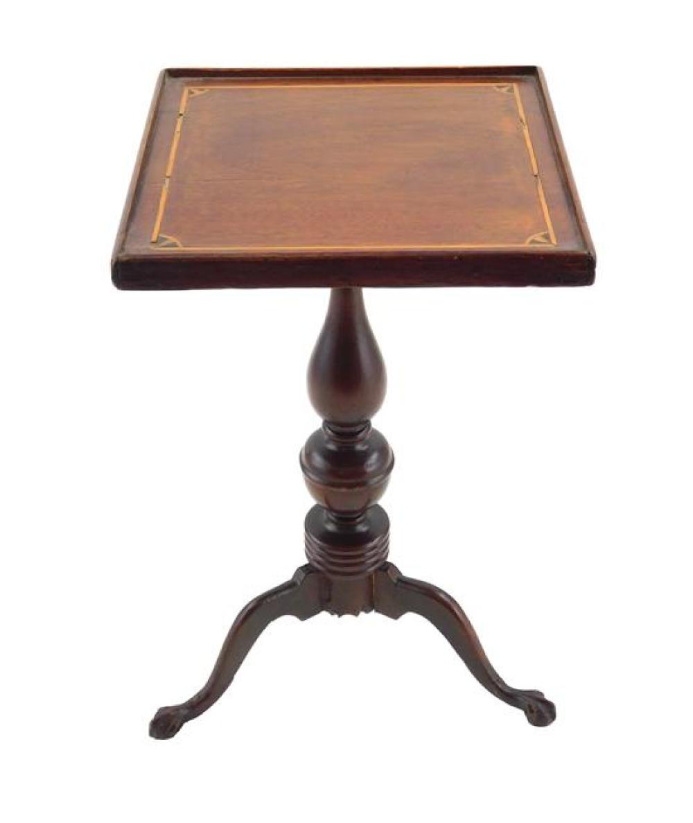 MINIATURE CHIPPENDALE FORM TILT-TOP