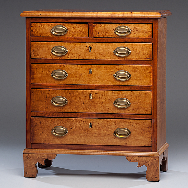 Miniature Chippendale Maple Chest