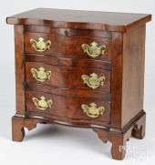 MINIATURE CHIPPENDALE WALNUT C