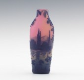 Miniature Devez Cameo Glass Va