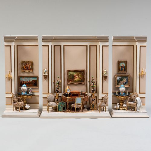 MINIATURE DIORAMA OF A FRENCH BELLE