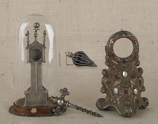 Miniature Dutch silver tall case