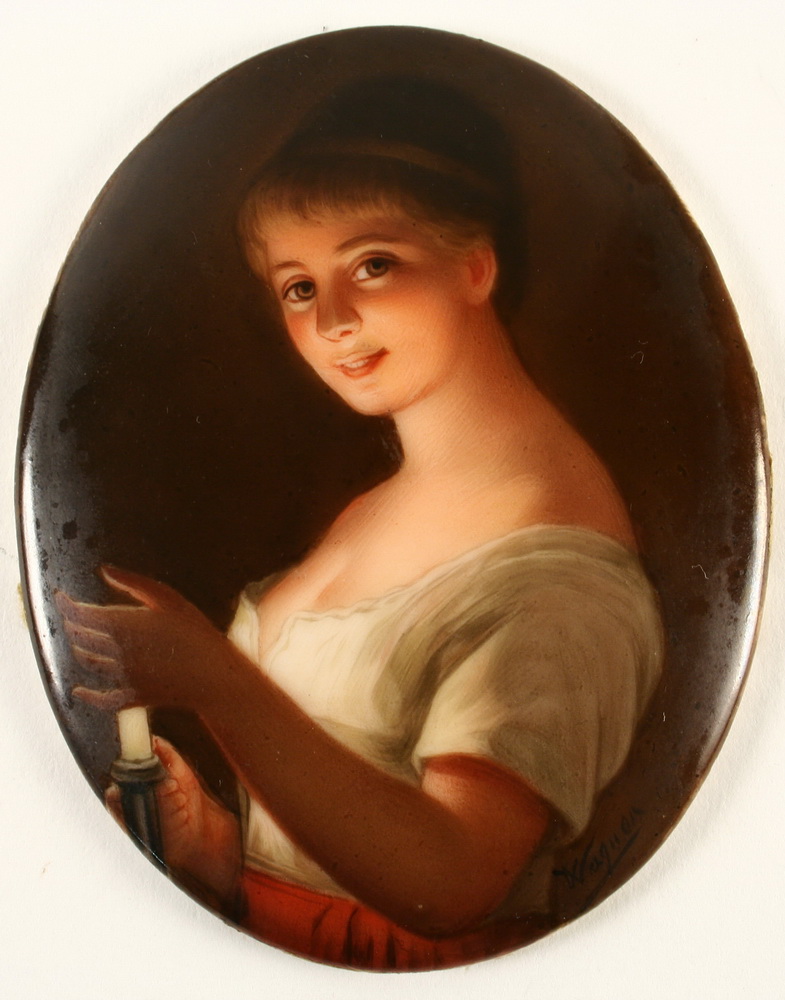 MINIATURE ENAMEL ON PORCELAIN -
