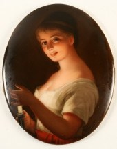 MINIATURE ENAMEL ON PORCELAIN