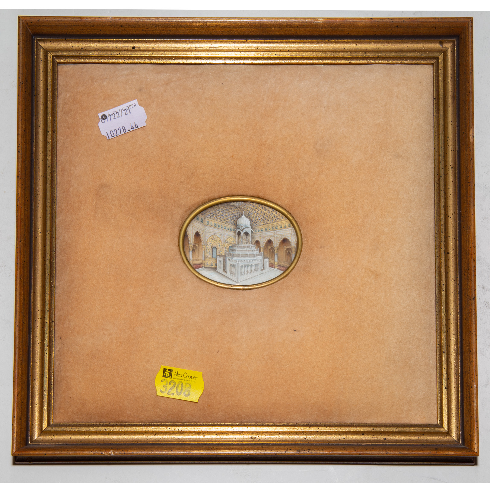MINIATURE FRAMED IMAGE OF AN INDIAN